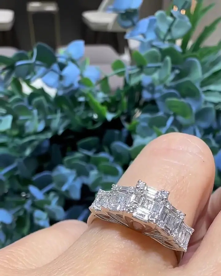 1.08 ct Baget Pırlanta Yüzük, görsel 3