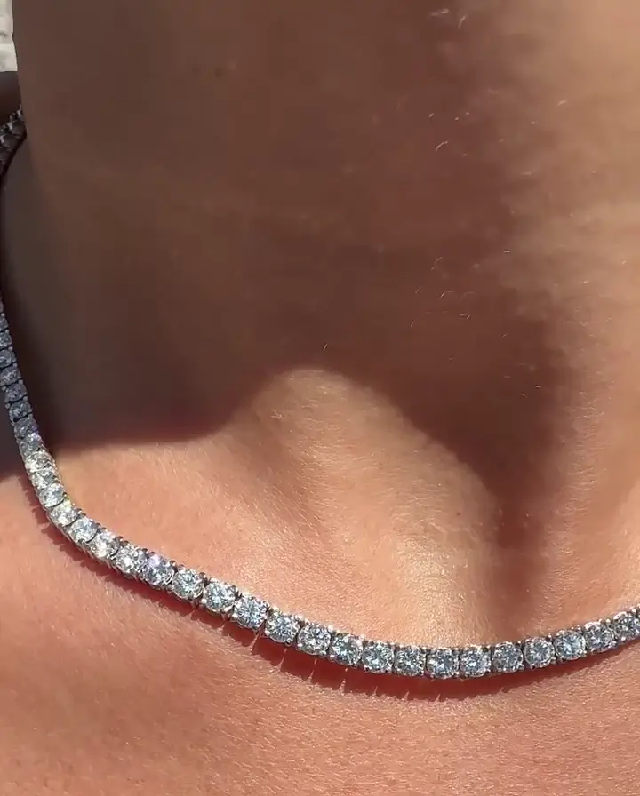 7.03 ct Suyolu Pırlanta Gerdanlık, görsel 1