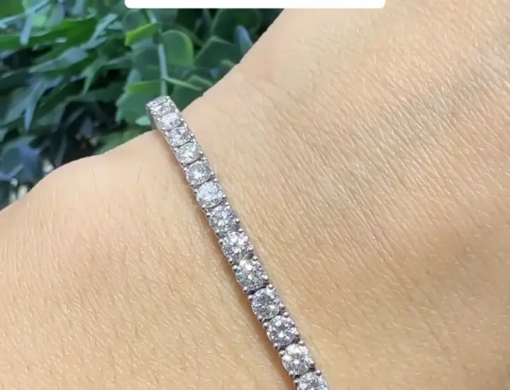 7.92 ct Suyolu Pırlanta Bileklik, görsel 1