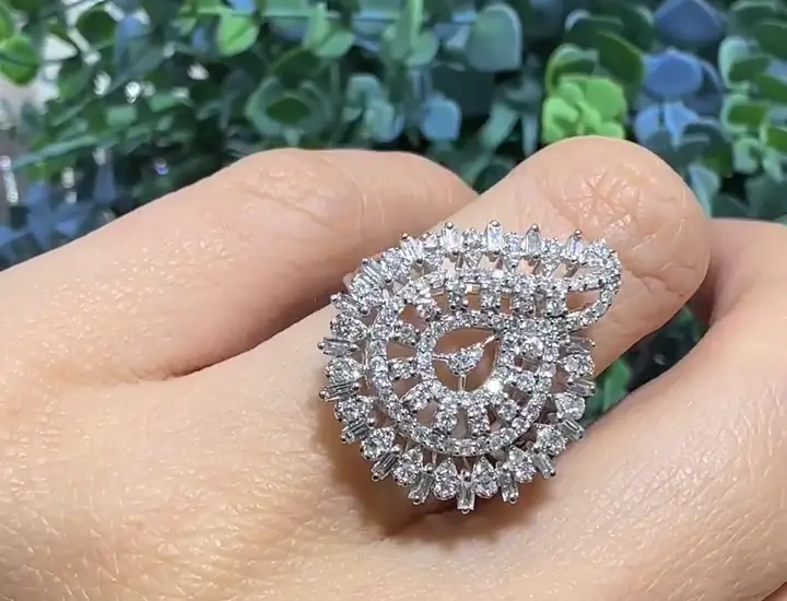 1.11 ct Baget Pırlanta Yüzük, görsel 3