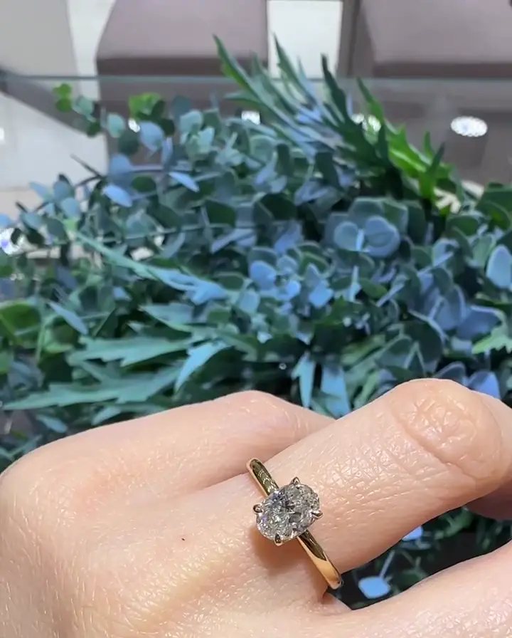 0.90 ct Oval Pırlanta Yüzük, görsel 3