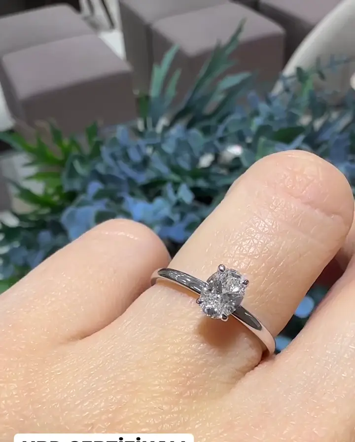 0.60 ct Oval Pırlanta Yüzük, görsel 3
