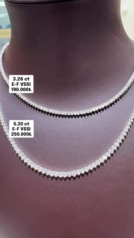 3.26 ct Suyolu Pırlanta Gerdanlık videosundan kare