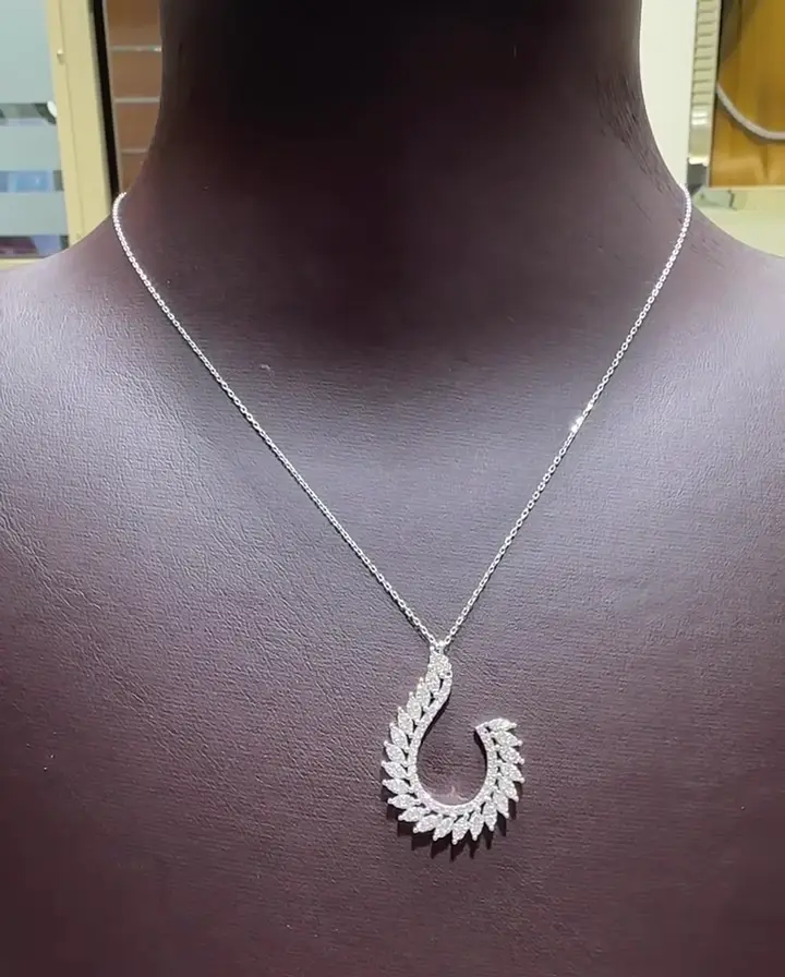 0.90 ct Tasarım Pırlanta Kolye, görsel 3