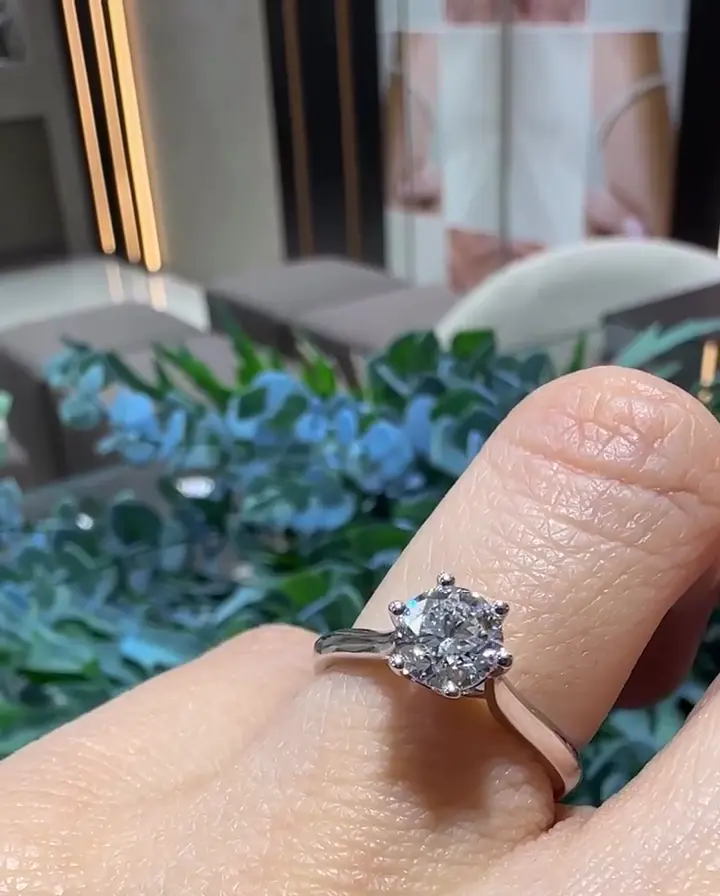 0.90 ct Tektaş Pırlanta Yüzük, görsel 1