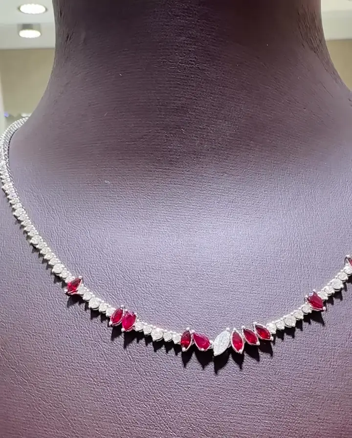 1.72 ct Yakut ve 2.67 ct Pırlanta Gerdanlık, görsel 3