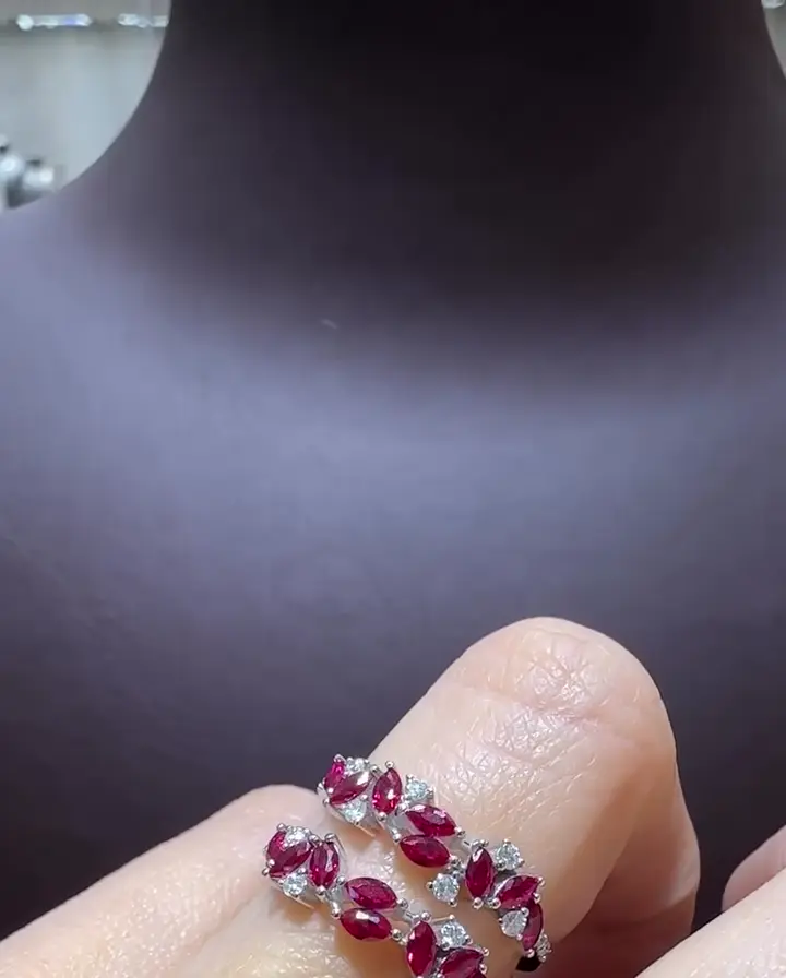 1.14 ct Yakut ve 0.24 ct Pırlanta Yüzük, görsel 2